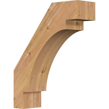 5 1/2"W x 18"D x 22"H Merced Smooth Knee Brace, Western Red Cedar